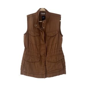 Gap Utility Jacket Vest in Brown